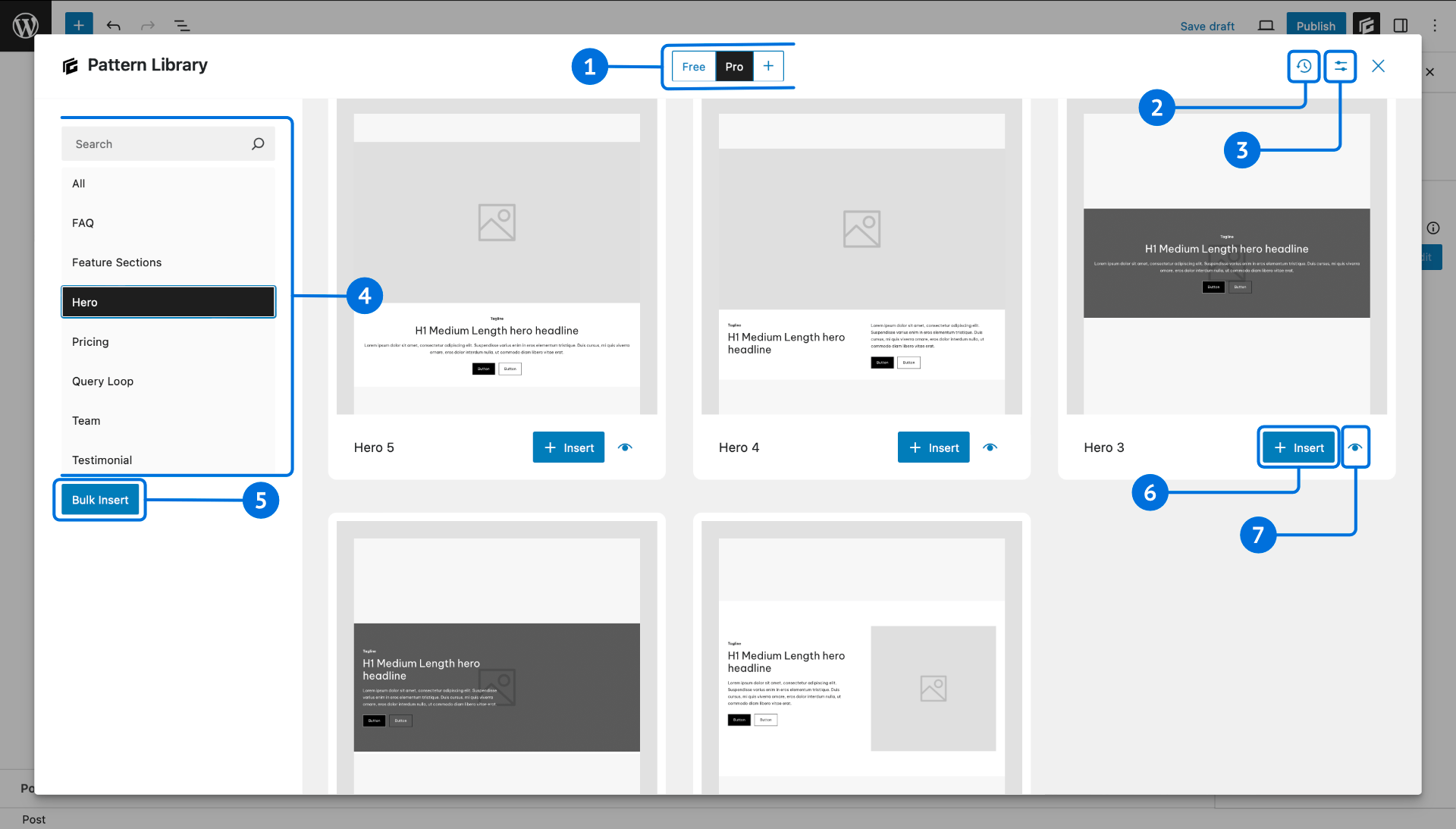 BlockEditorUI-Patterns-overview-o Overview of the Pattern Library UI
