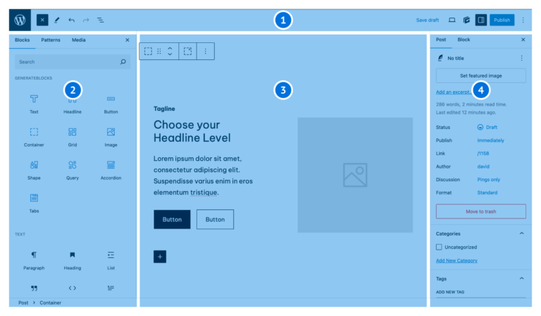 The Block Editor – Learn GeneratePress