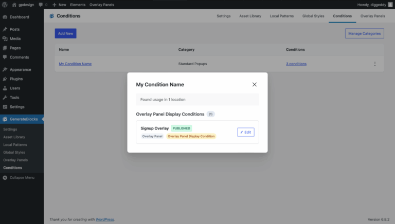 Conditions – Learn GeneratePress
