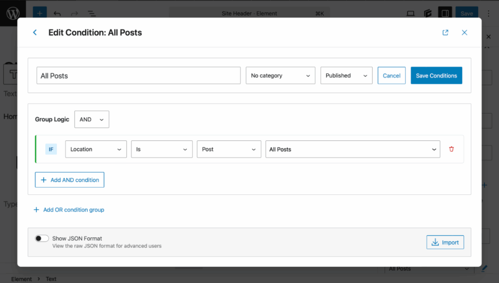 Block Conditions – Learn GeneratePress