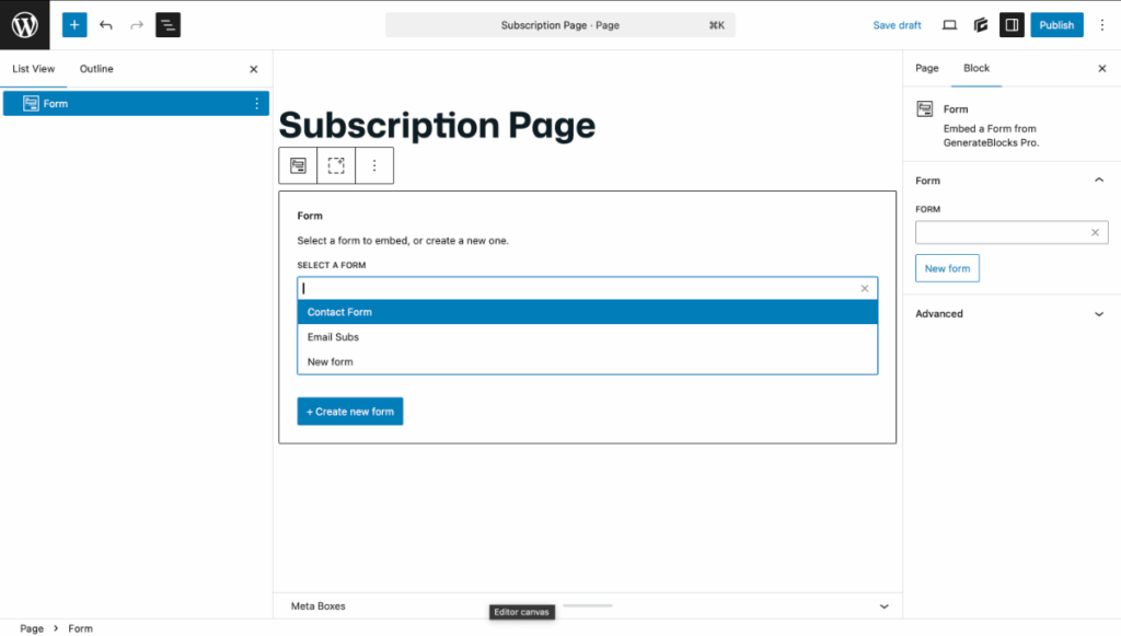 Forms – Learn GeneratePress