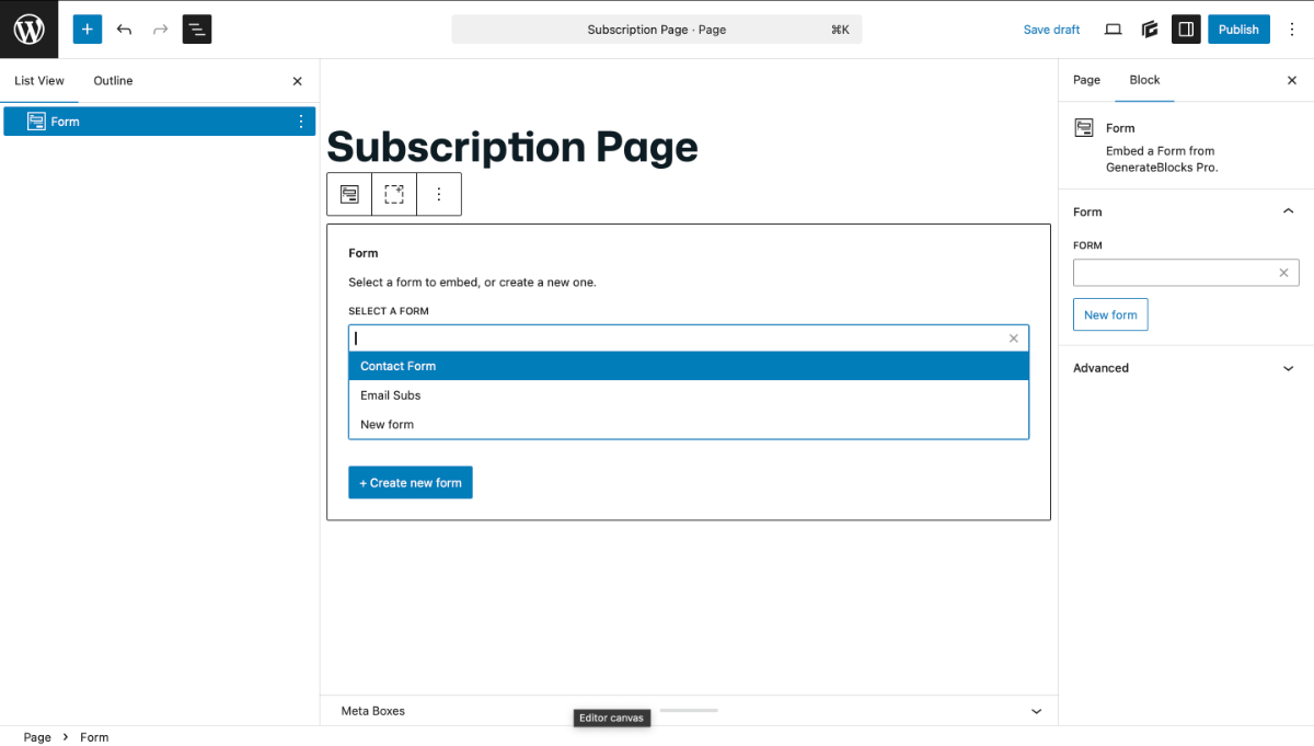 Forms – Learn GeneratePress