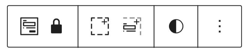 The toolbar for the Form block