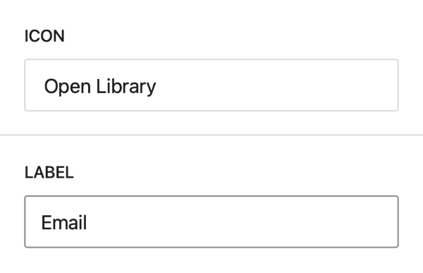 Form field label settings