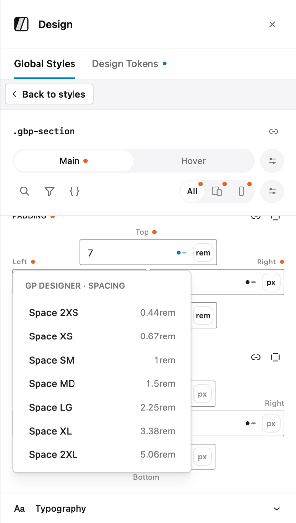 Applying a Design Token