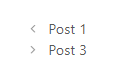 Stacked post navigation vs inline (previous left, next right)
