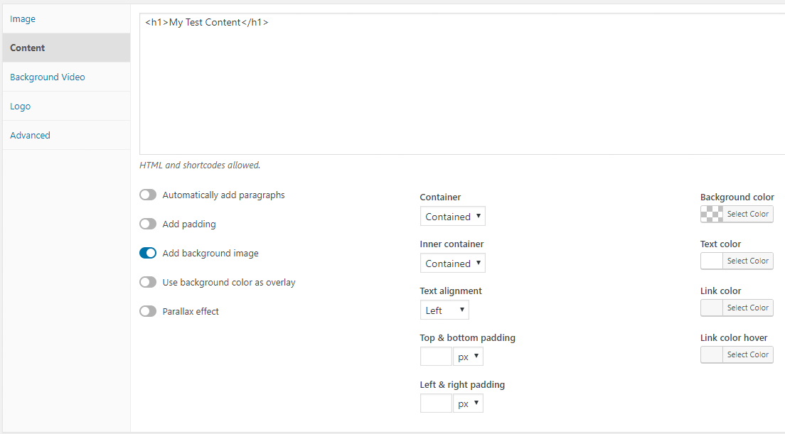 reuse the original Page Header meta box screenshots (as-is migration) for Content, Image, Logo, Advanced and Global Locations (2)