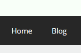Menu item with an underline growing from the centre on hover