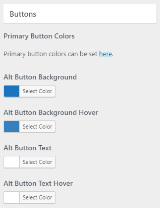 Customize → WooCommerce → Colors section with its groups